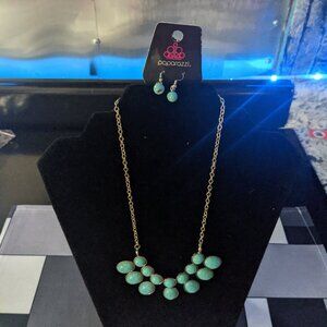 Environmental Impact Blue Necklace Set